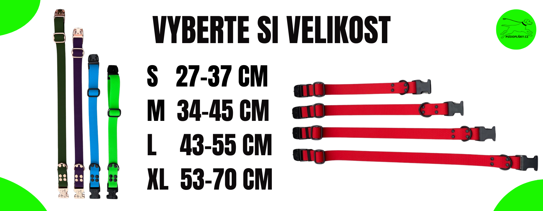 velikost obojku